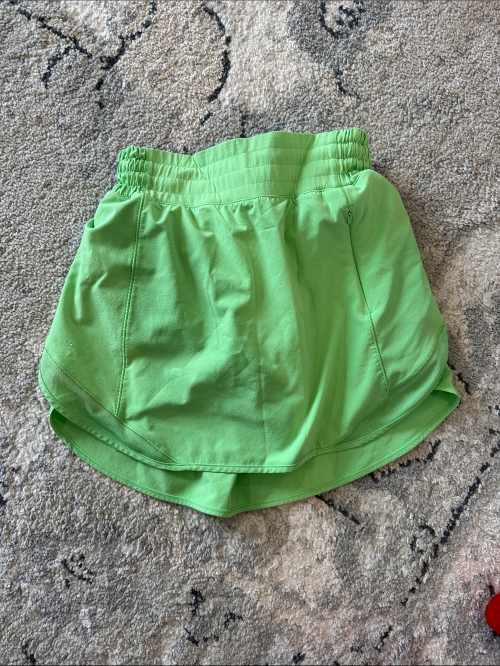 lululemon athletica Neon Green Athletic Skirt